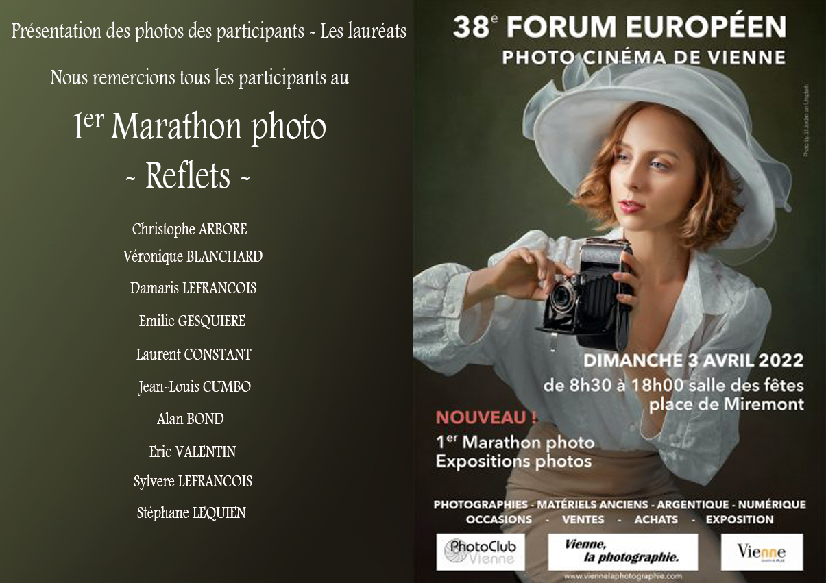 38e forum photo/cinéma de Vienne – Résultats du 1er marathon photo